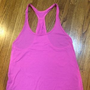 Lululemon Pink Pinstripe Tank Top Sz 6